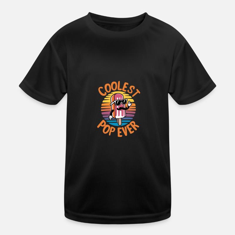 Pop le plus cool de tous les temps Papa popsicle amusant T-shirt sport Enfant