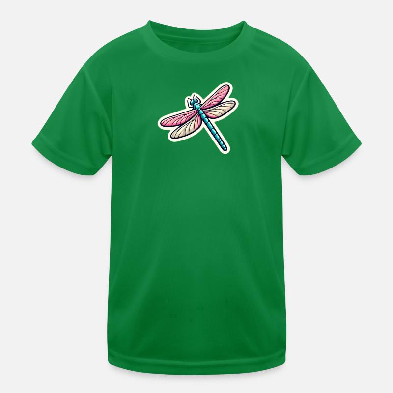 Libelle in Pastell Kinder Funktions-T-Shirt