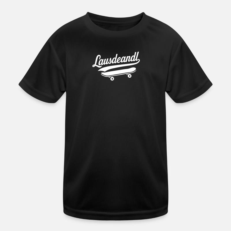 Lausdeandl - Kinder Funktions-T-Shirt - Schwarz