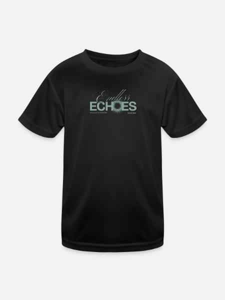 Synthesizer Modular Addicted Endless Echoes - Kids Functional T-Shirt - black