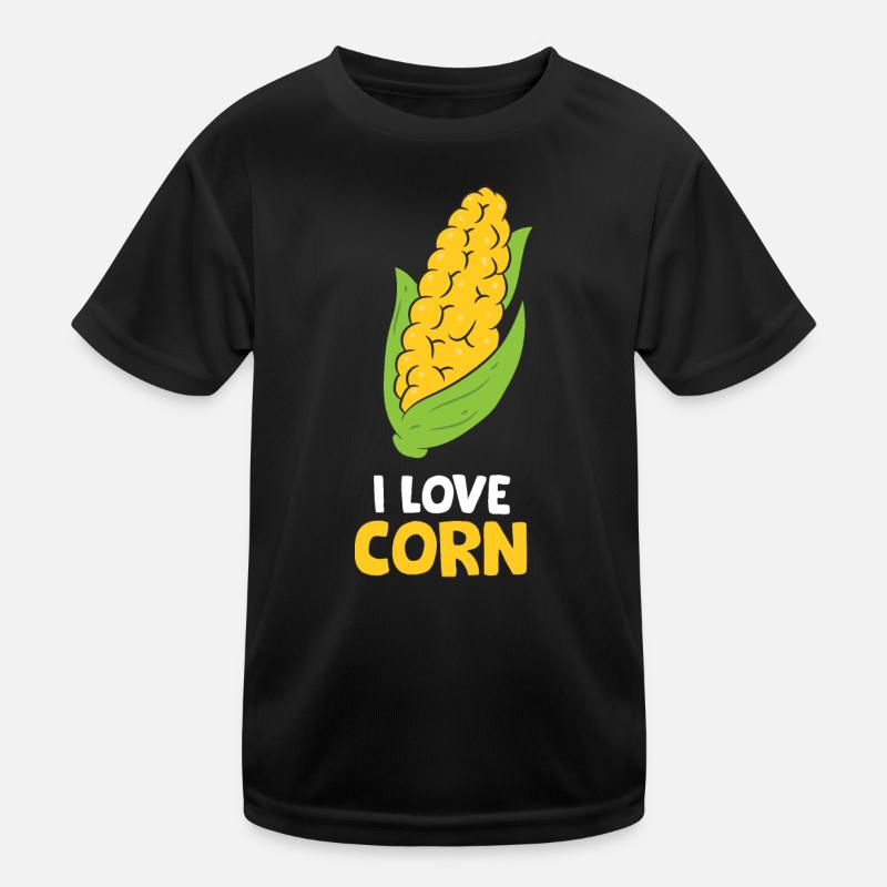 Maiskolben - I LOVE CORN Kinder Funktions-T-Shirt