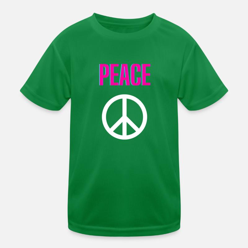 Peace - Delay - Front only Kinder Funktions-T-Shirt