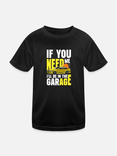 Tuning Racing Cars - Kids Functional T-Shirt - black - Front