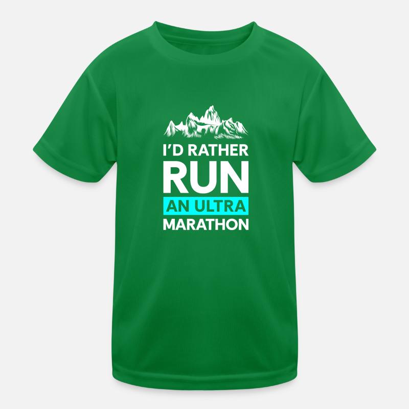 Marathon Endurance Jogger Sprint Kids Functional T-Shirt