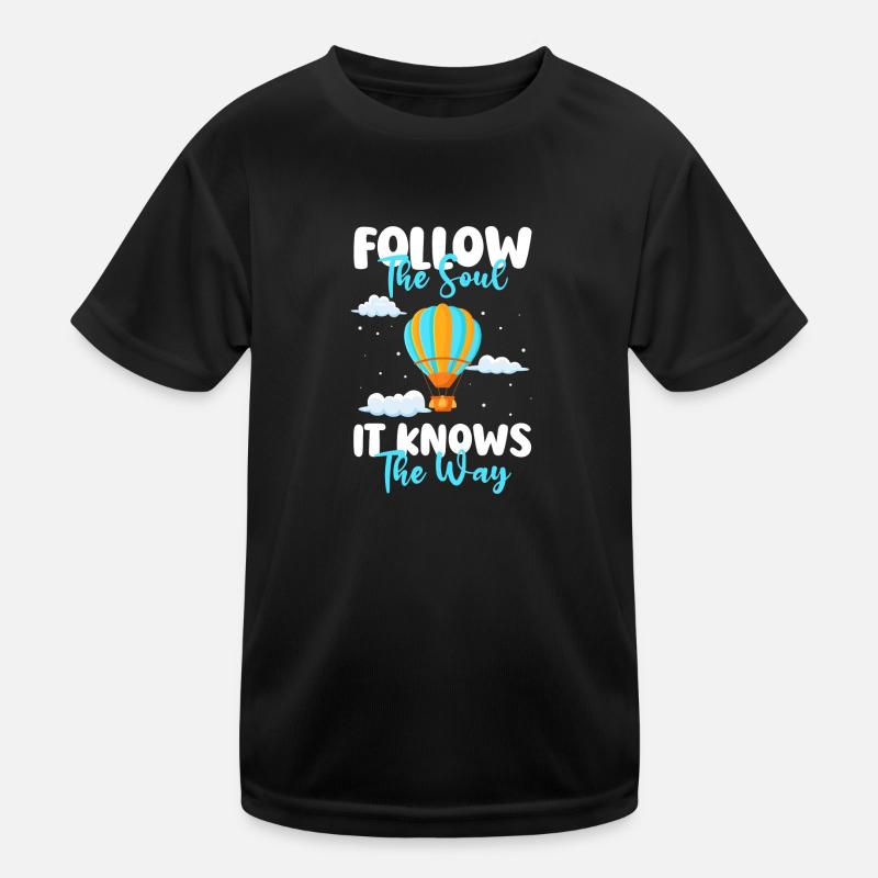 Balloon Ride Clouds Adventure Kids Functional T-Shirt