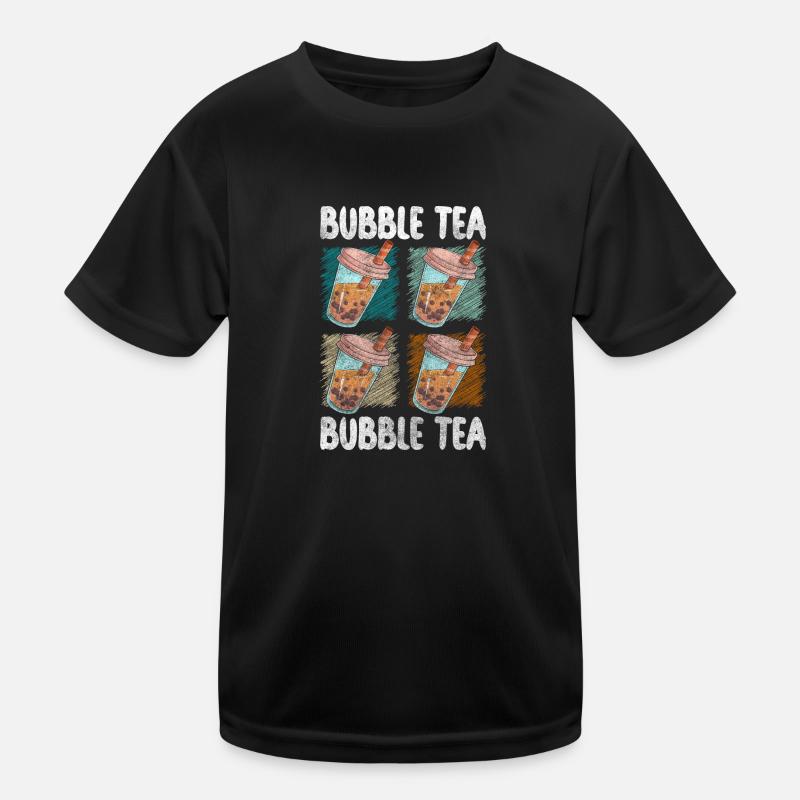 Bubble Tea Taiwan Sirup Erfrischung Kinder Funktions-T-Shirt