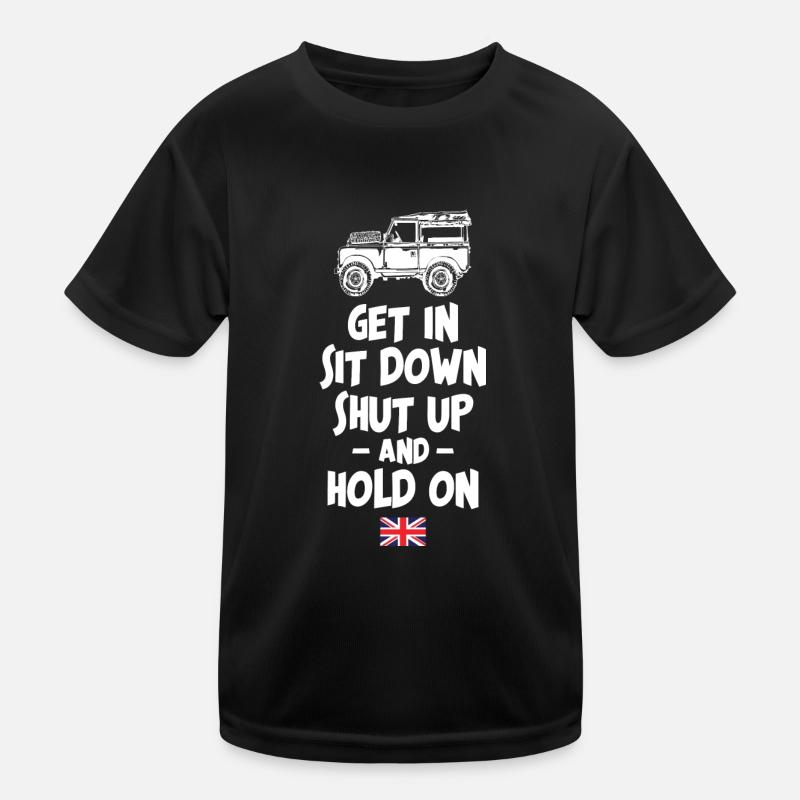Hold On Landy Rover Kids Functional T-Shirt