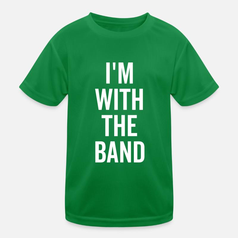 Ich bin bei der Band Kinder Funktions-T-Shirt