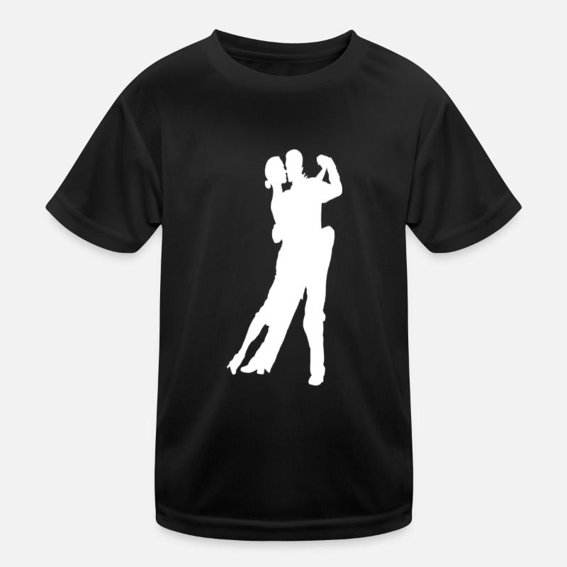 Salsa Tango Walzer Foxtrott Tanzsport Geschenkidee - Kinder Funktions-T-Shirt - Schwarz
