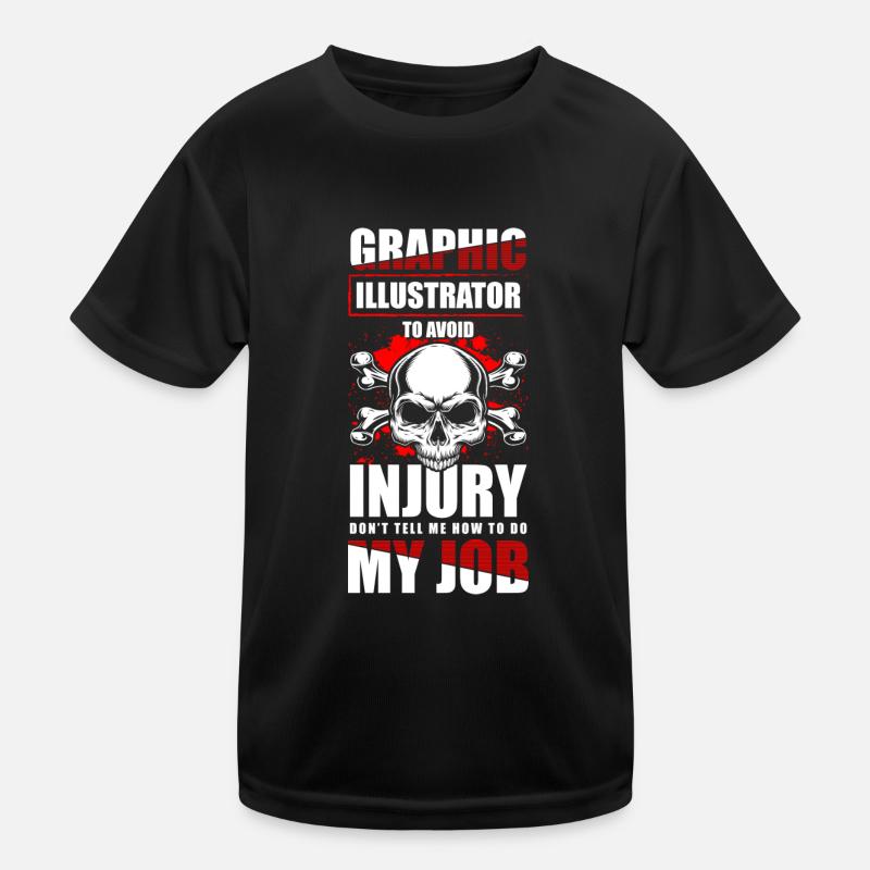 Illustrateur Designer Dessinateur T-shirt sport Enfant