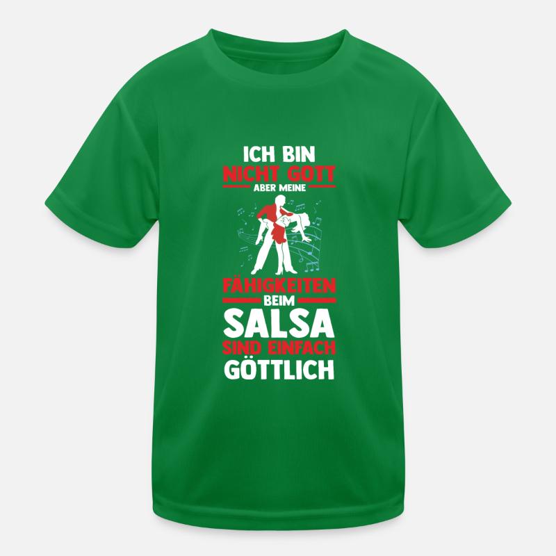 Salsa Dance Dancer Kids Functional T-Shirt
