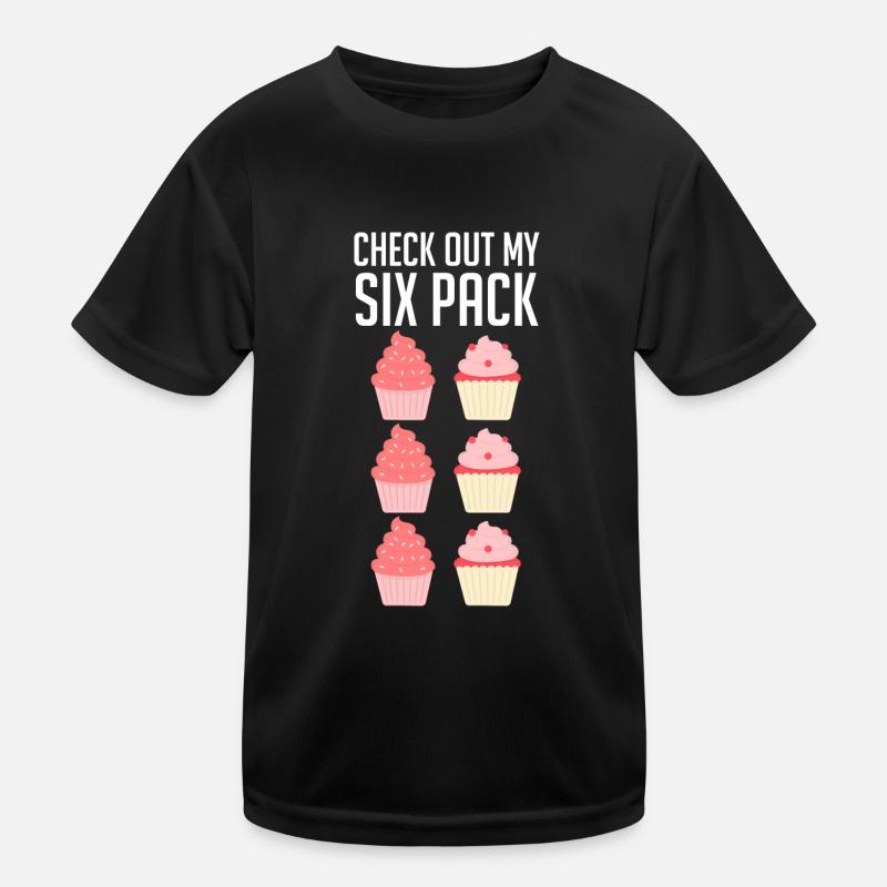 Cupcake Chef Baker Baking Funny Check Out My Six P Kids Functional T-Shirt