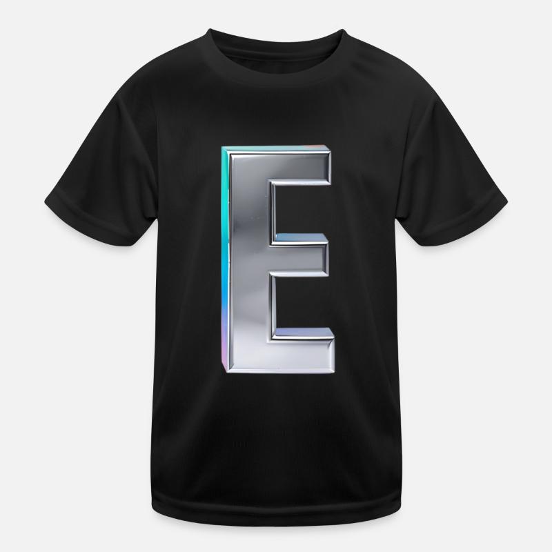 Chrome ,, E " Metallic Kinder Funktions-T-Shirt