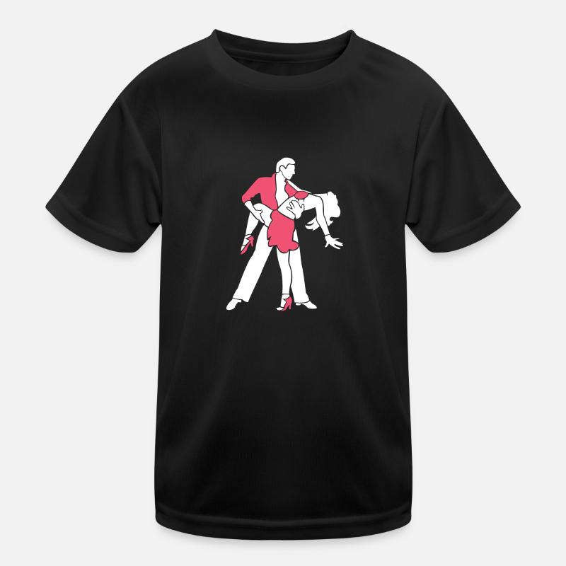 Danse Silhouette Couple Danseurs Danse romantique T-shirt sport Enfant