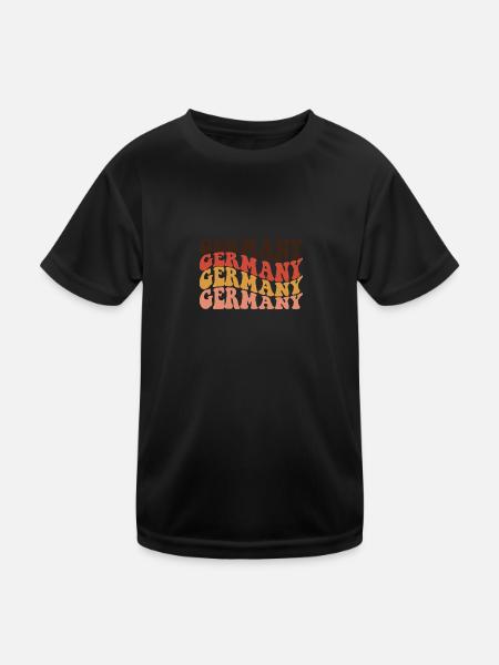 Germany - Kids Functional T-Shirt - black - Front