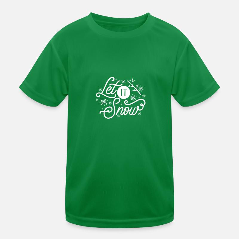 Lass es schneien Kinder Funktions-T-Shirt