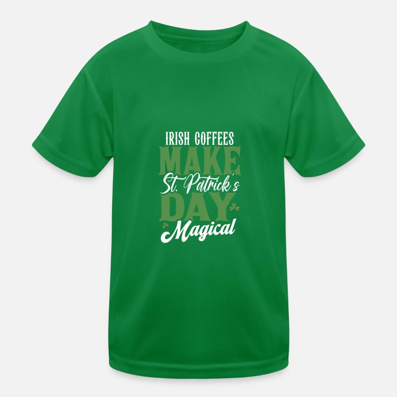 Irish Coffees machen den St. Patricks Day magisch Kinder Funktions-T-Shirt