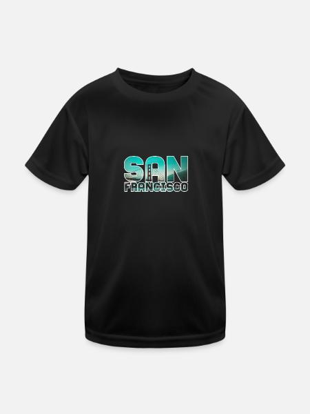 San Francisco - T-shirt sport Enfant - noir - Devant