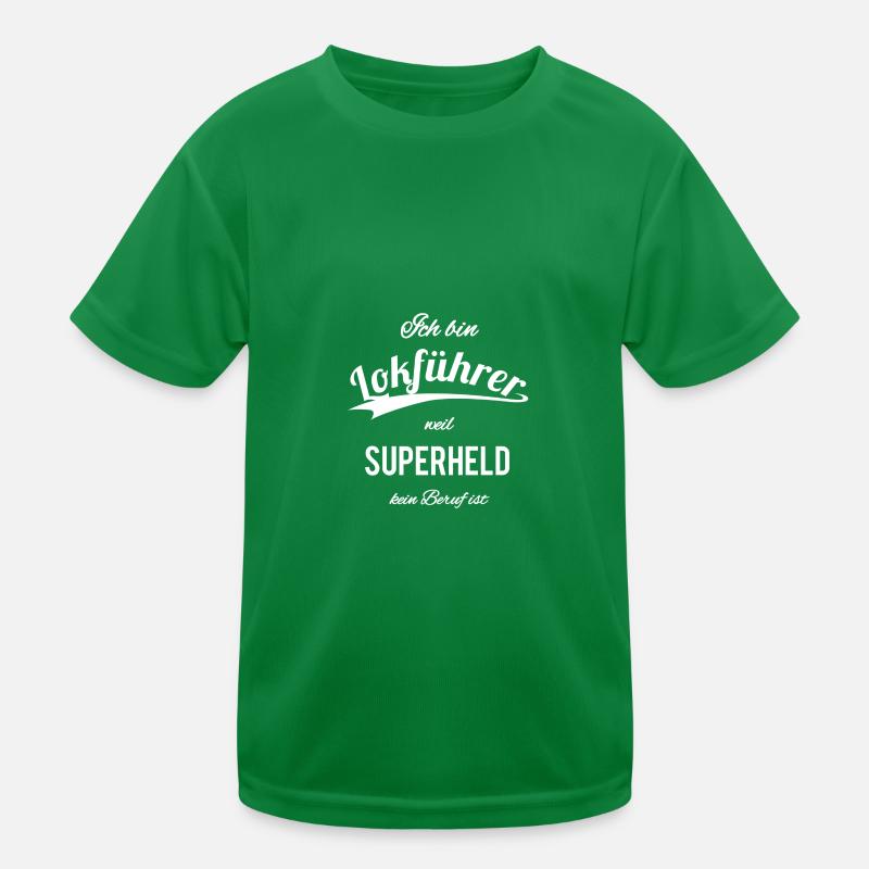 Lokführer Kinder Funktions-T-Shirt