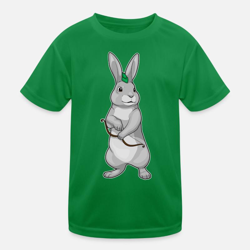 Hase Bogenschütze Bogen Kinder Funktions-T-Shirt