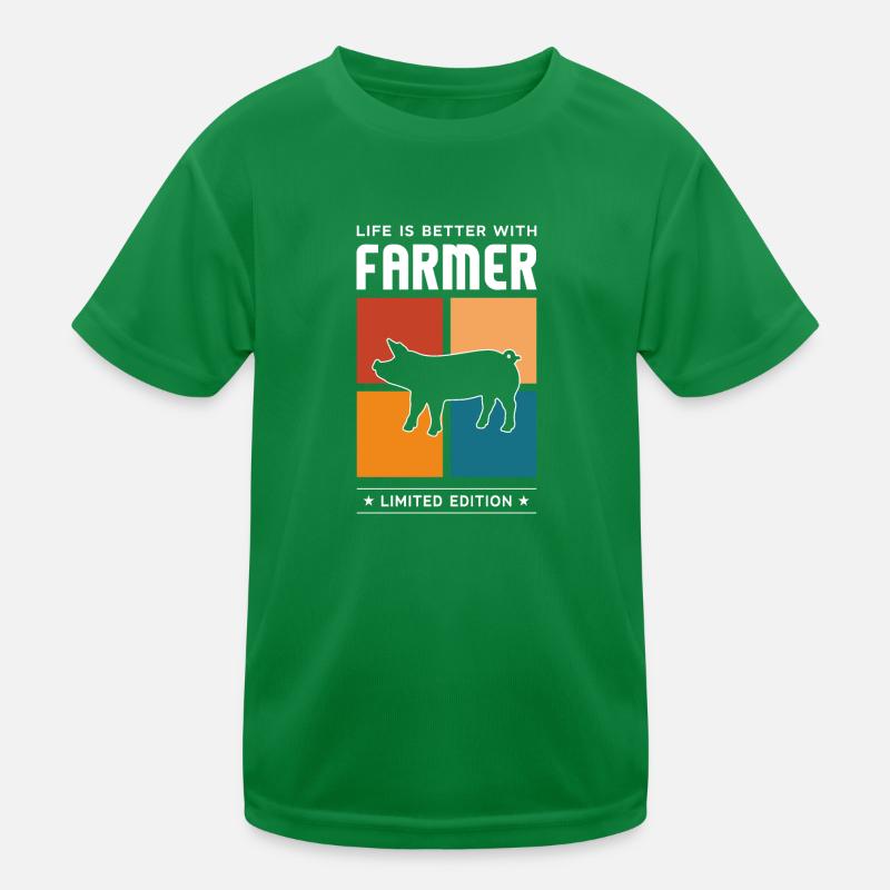 Farmer Kinder Funktions-T-Shirt