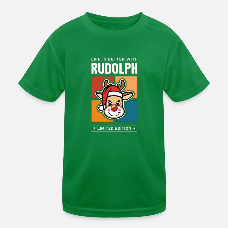 Rudolph Kinder Funktions-T-Shirt