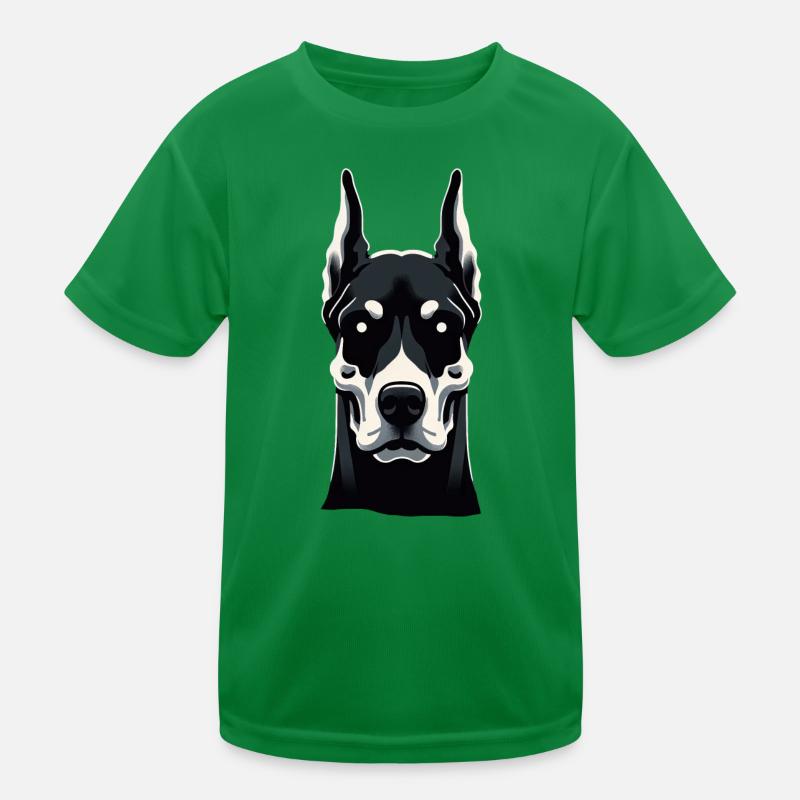 Dobermann-Essenz Kinder Funktions-T-Shirt
