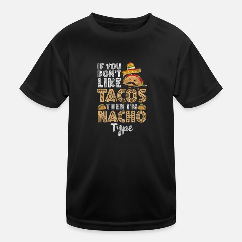 Mexican Fast Food Celebrations Kids Functional T-Shirt