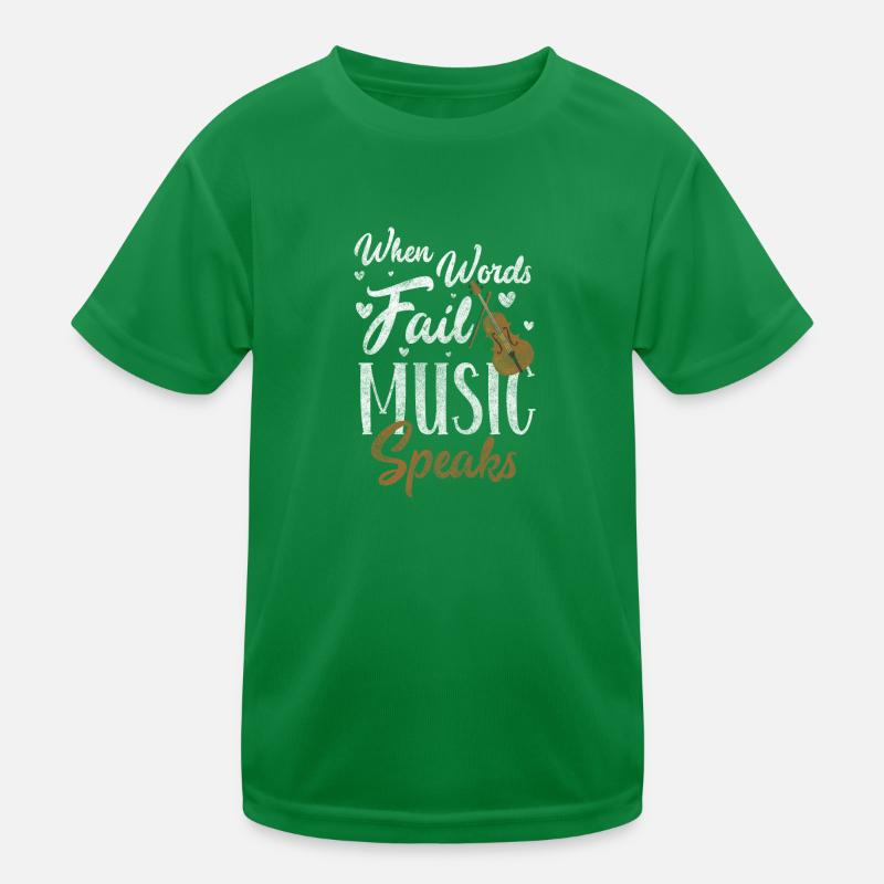 Violin player symphony Kids Functional T-Shirt