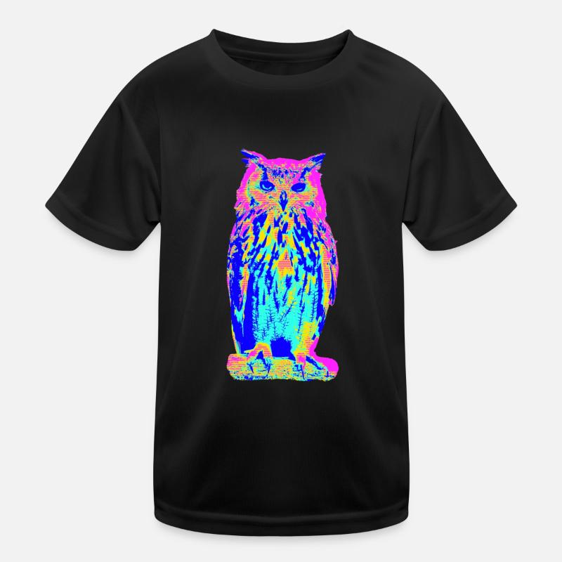 Uhu Eule Kinder Funktions-T-Shirt