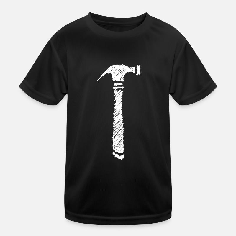 Hammer Scribbled Gift Idea Kids Functional T-Shirt