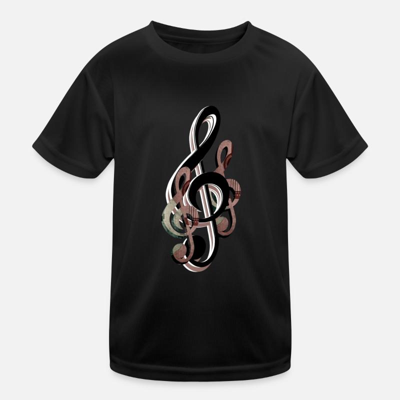 Clef - Kids Functional T-Shirt - black