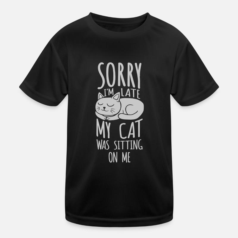 sorry cat was sitting Kids Functional T-Shirt