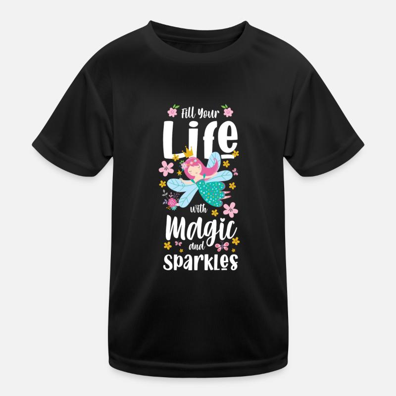 Elfe Schwester Einhorn Kinder Funktions-T-Shirt