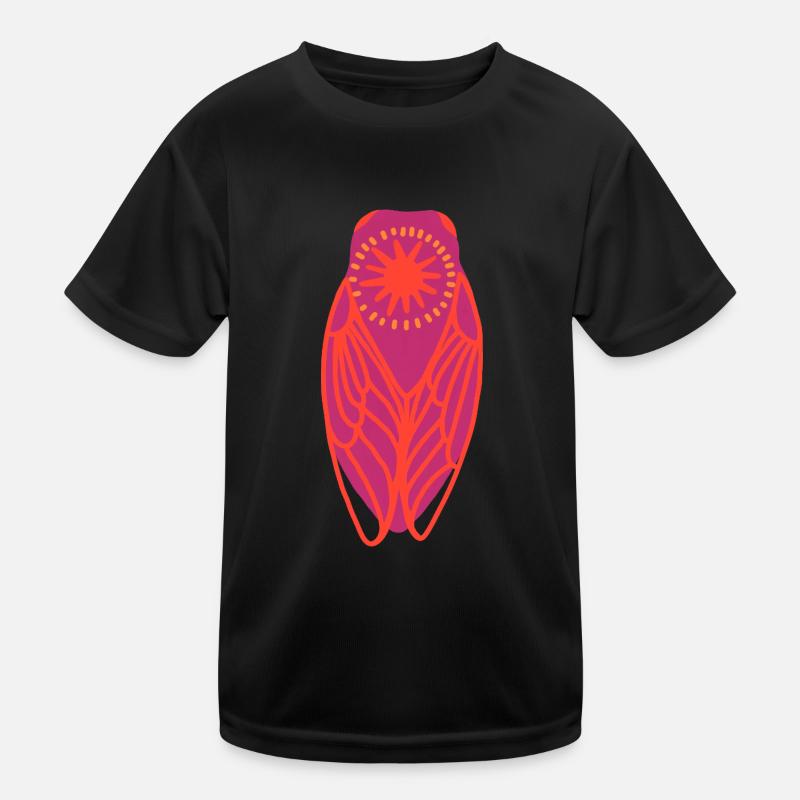 Cigale böhmische Sonne Kinder Funktions-T-Shirt
