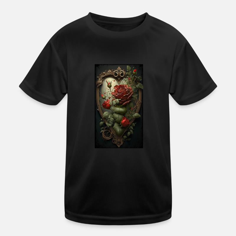 Herz Kinder Funktions-T-Shirt