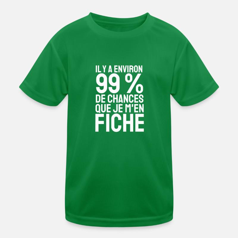 99% de chances que je m'en fiche T-shirt sport Enfant