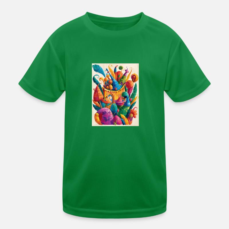 “Zauberhafte Welt der bunten Wunder” Kinder Funktions-T-Shirt