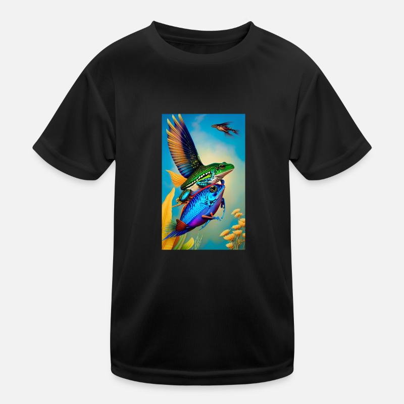 Flying Fish Kinder Funktions-T-Shirt