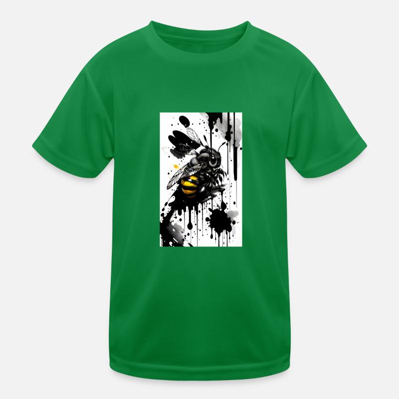 Cute Bee Kids Functional T-Shirt