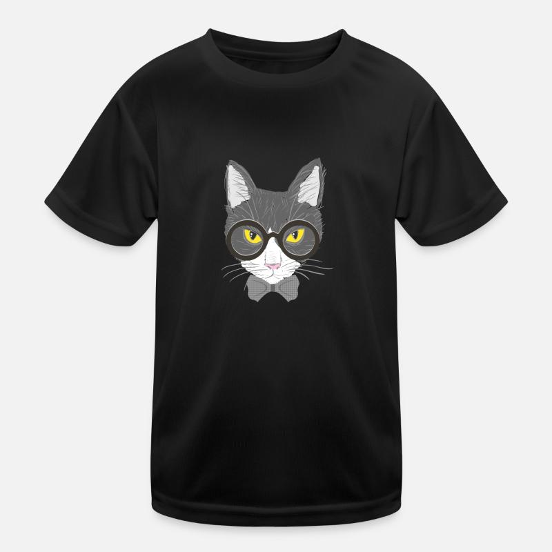 Katzengesicht Kinder Funktions-T-Shirt