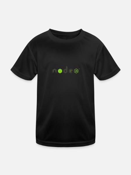 Noeud JS - T-shirt sport Enfant - noir - Devant
