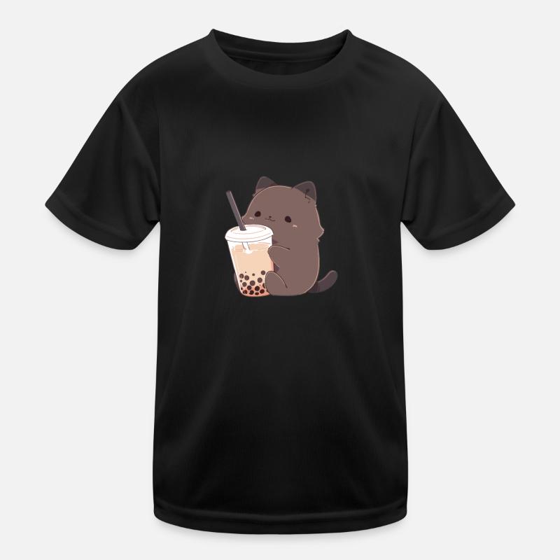 süße Katze Kinder Funktions-T-Shirt
