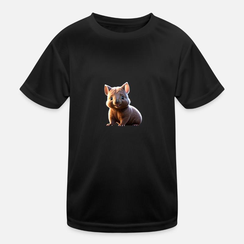 Tiny Wombat/ Kleiner Wombat Kinder Funktions-T-Shirt