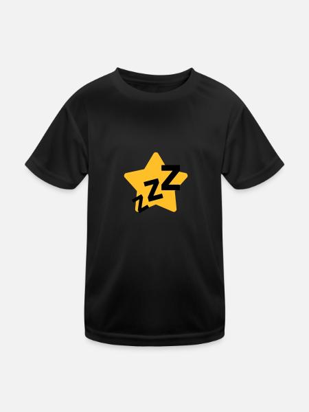 Schnarchen / Schnarcher / Schlaf / Schnarcherin - Kinder Funktions-T-Shirt - Schwarz - Vorne
