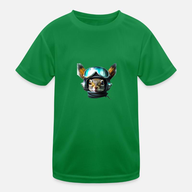 Aviator squirrel Kids Functional T-Shirt