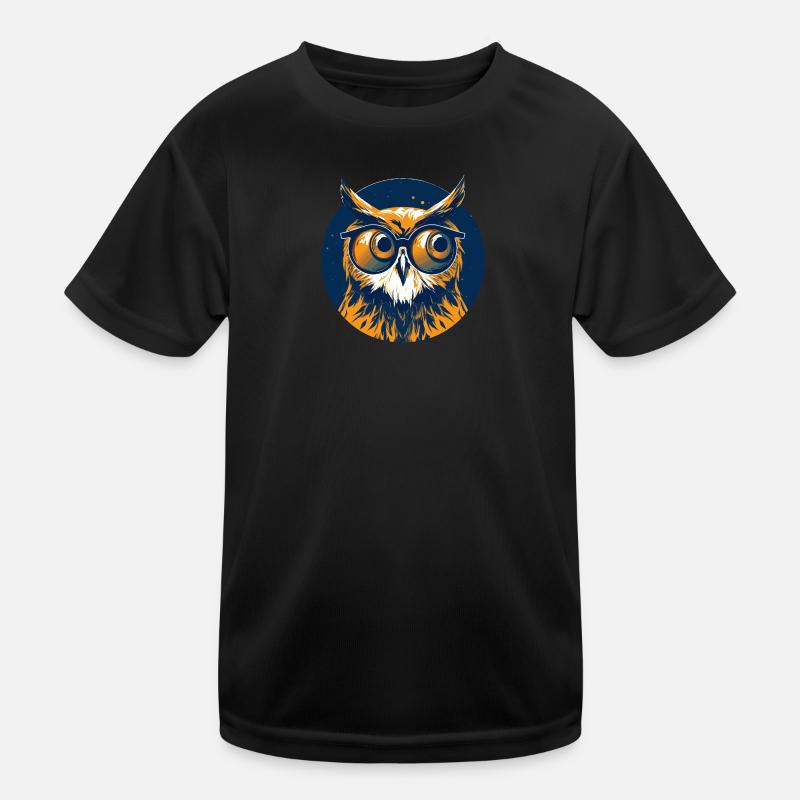 Owl Sunglasses Odd Eagle Owl Kids Functional T-Shirt