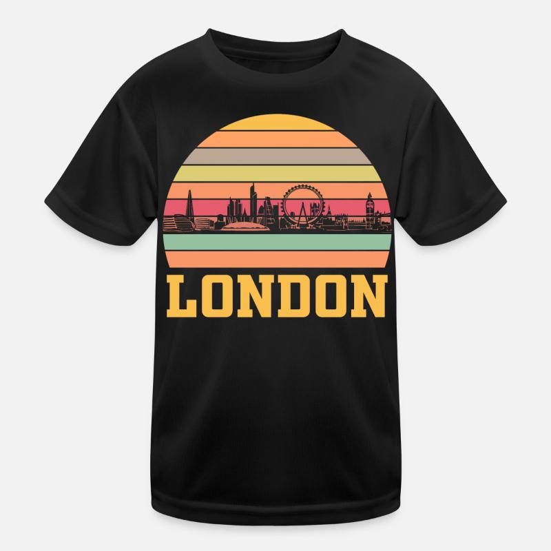 London Skyline Kinder Funktions-T-Shirt