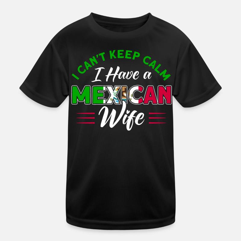 Mexican Flag Mexican Roots Gift Kids Functional T-Shirt