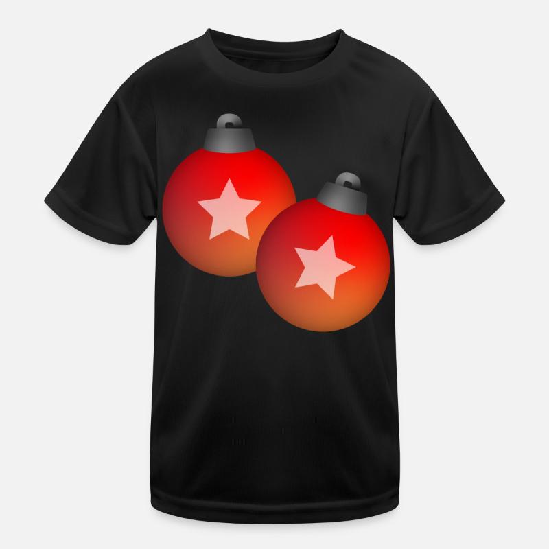 Weihnachten Kugeln Schmuck Winter Geschenk Kinder Funktions-T-Shirt